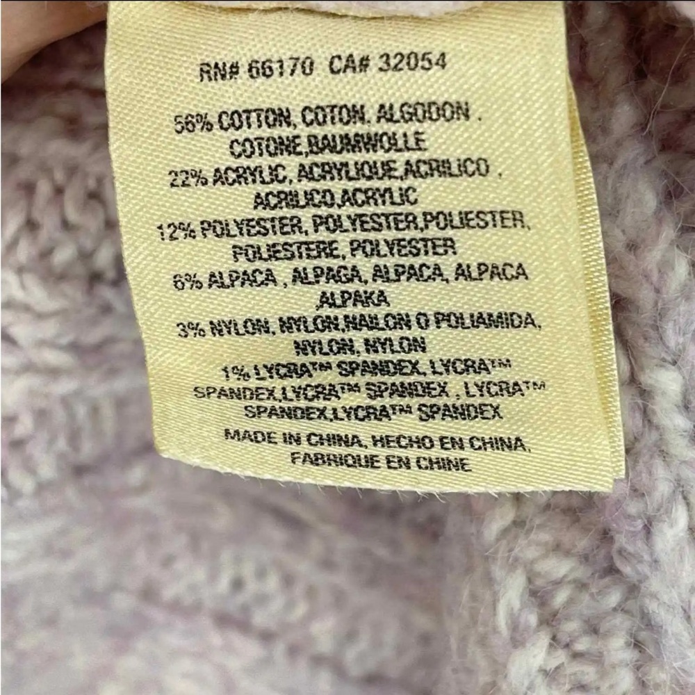 Anthro Angel of the North Light Grey Chunky Knit Dolman Sleeve Cardigan - Picture 6 of 10